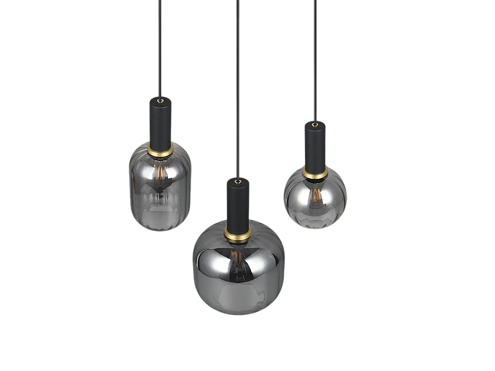 Suspension trois lampes 30 cm Diva