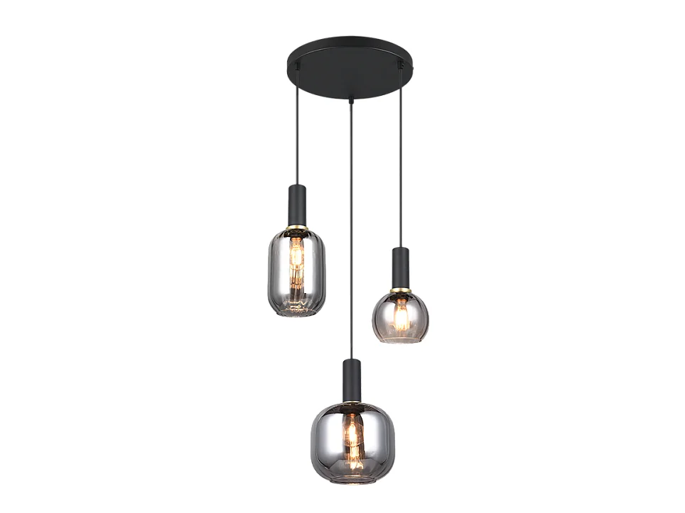 Hanglamp DIVA - 30x30x150 cm - Zwart