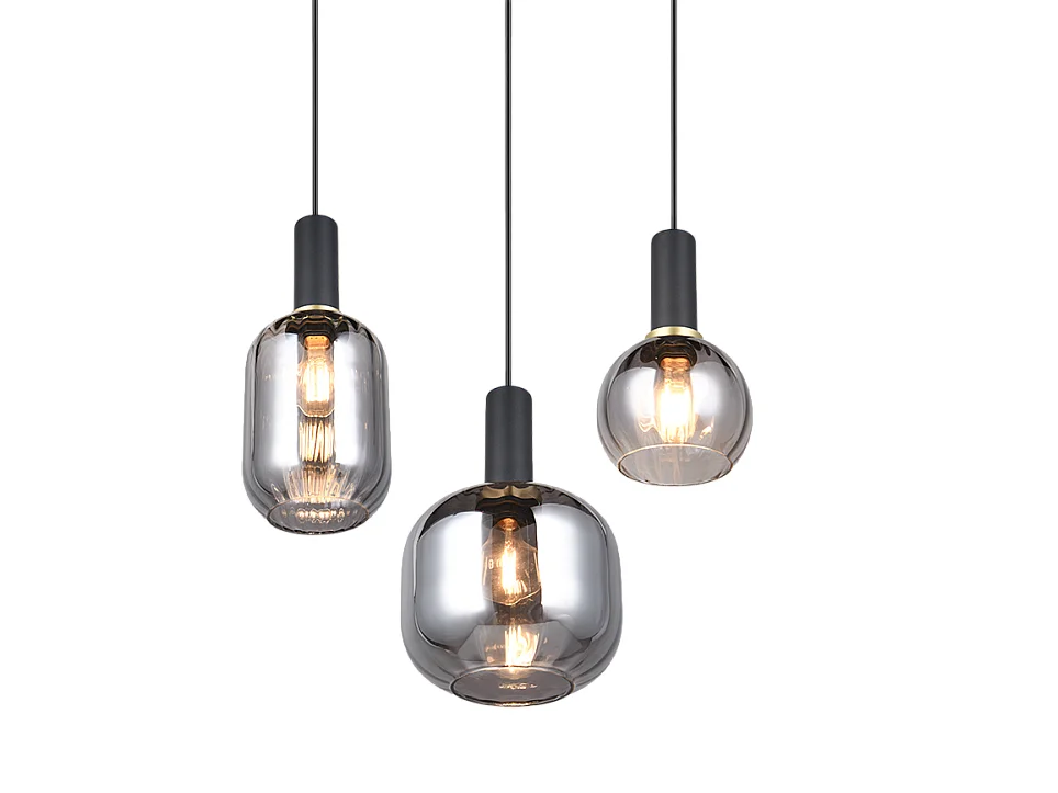 Hanglamp DIVA - 30x30x150 cm - Zwart