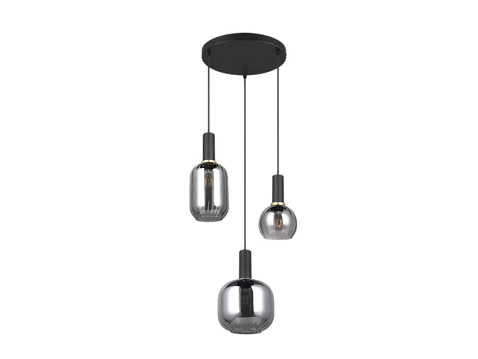 Hanglamp DIVA - 30x30x150 cm - Zwart