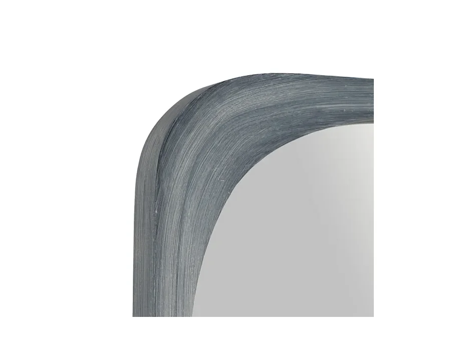 Miroir mural bois paulonia blanc poré 175 cm OPALUNE