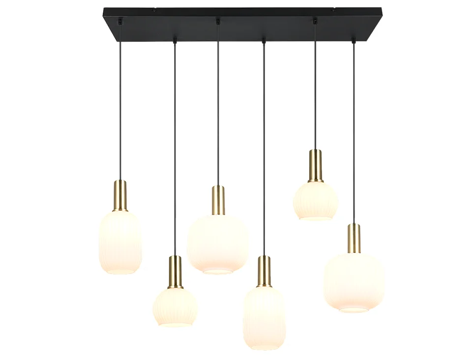 Suspension six lampes 92 cm Diva