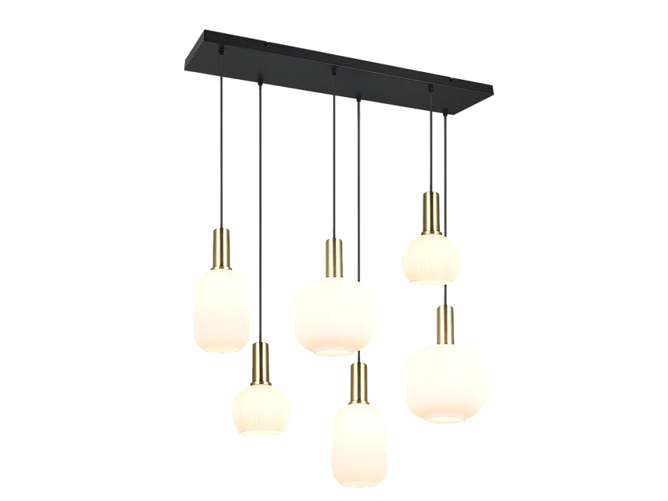 Suspension six lampes 92 cm Diva