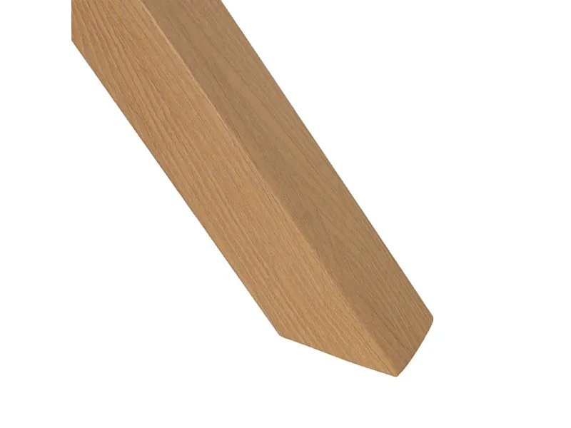 Table à manger ronde 120 cm blanche avec pieds métal style bois ROMANCE
