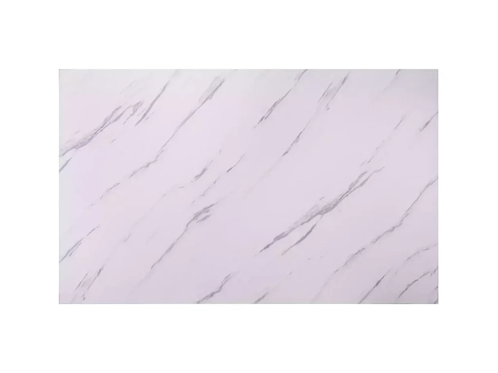 Table rectangulaire 120 cm marbre blanc et bois chêne NORDICAZ