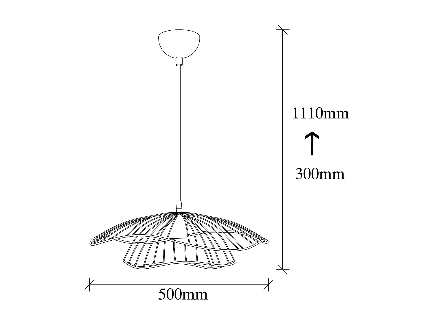 Suspension design métal doré vintage forme fleur SINOP
