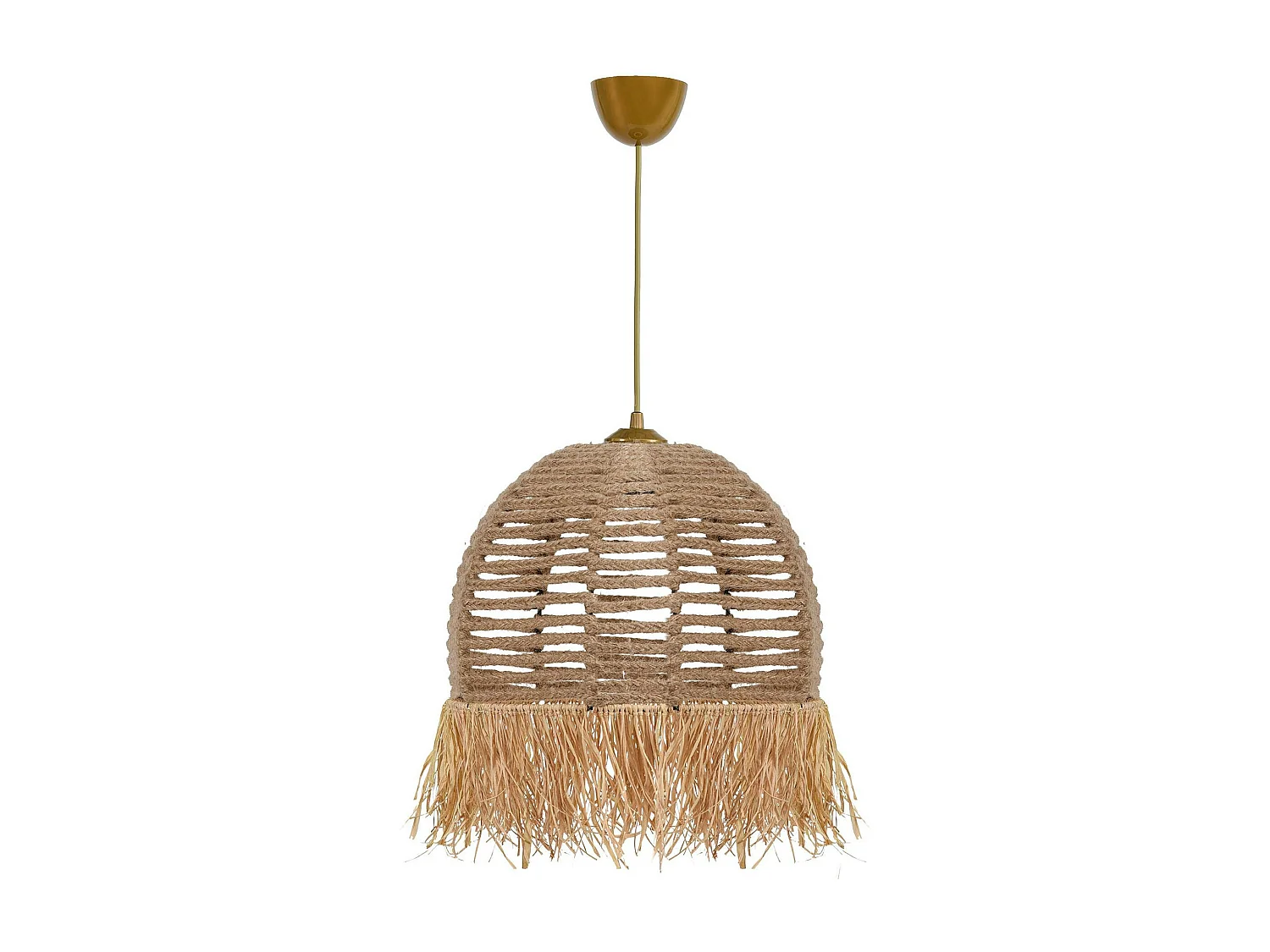 Suspension bohème durable avec corde et franges OLTEN