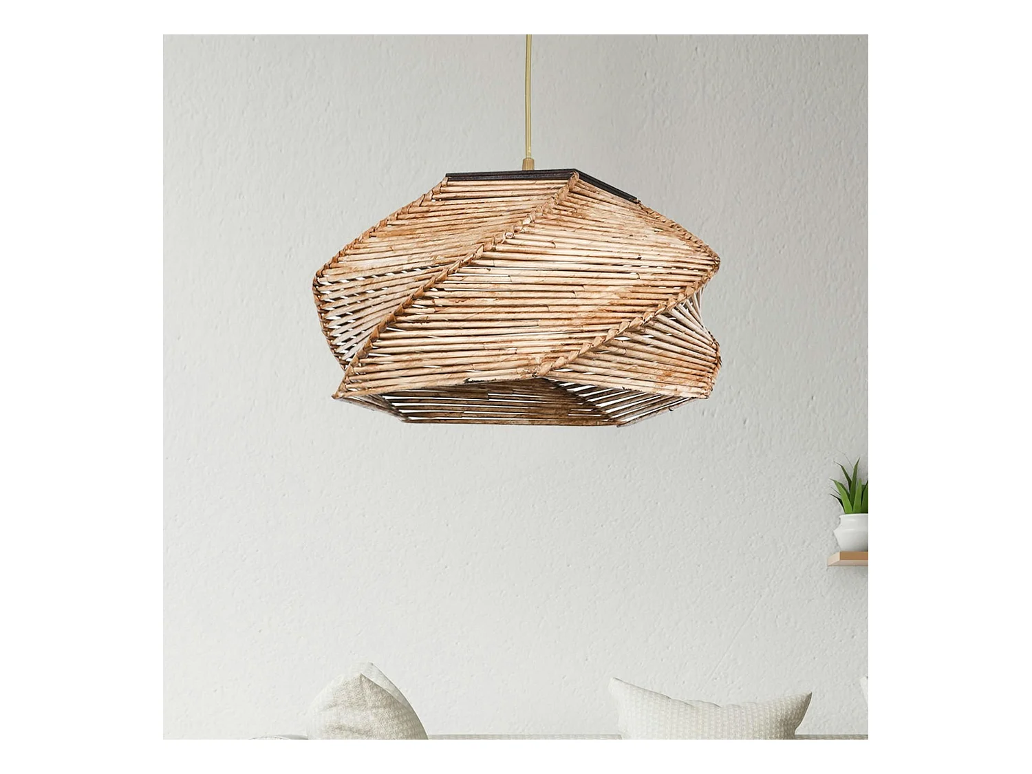 Suspension bohème durable, décoration naturelle OLTEN