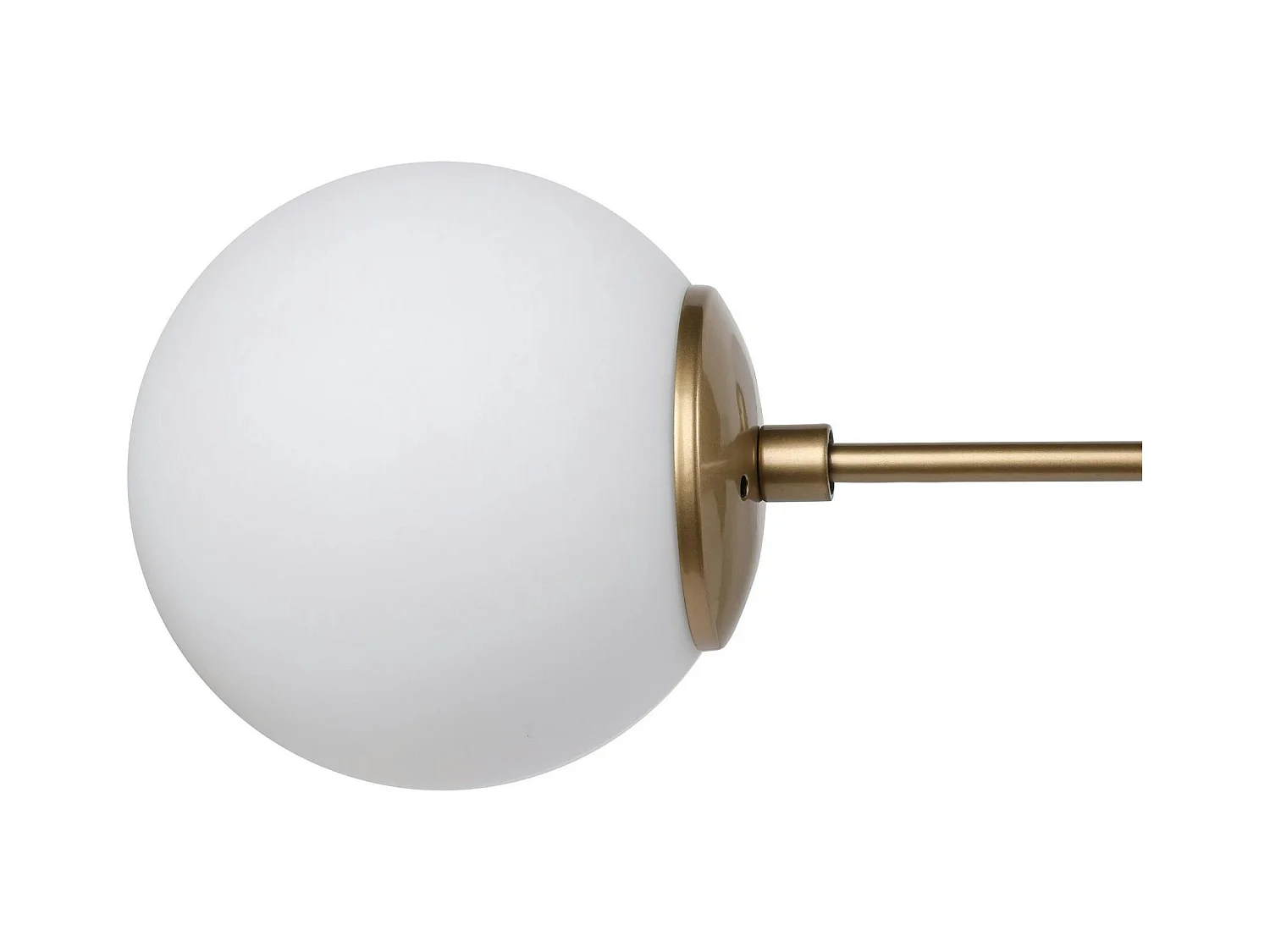 Suspension design dorée 6 globes verre dépoli SIERRE