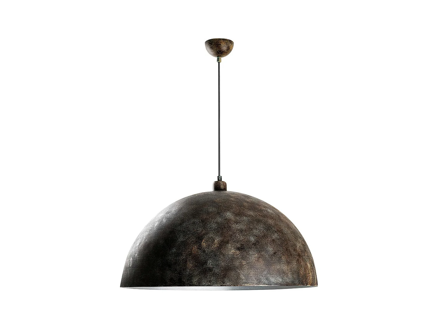 Suspension industrielle vintage en métal patiné SILE