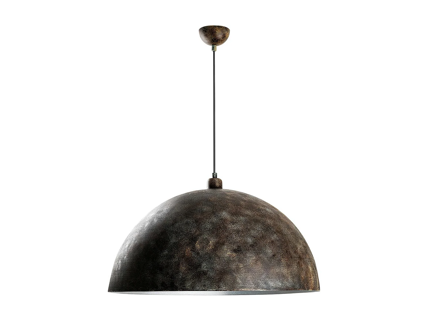 Suspension industrielle vintage en métal patiné SILE