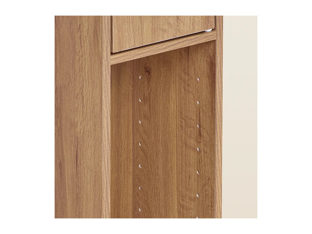 SoBuy wodoodporna szafka łazienkowa z półkami i szufladą, kolor drewna