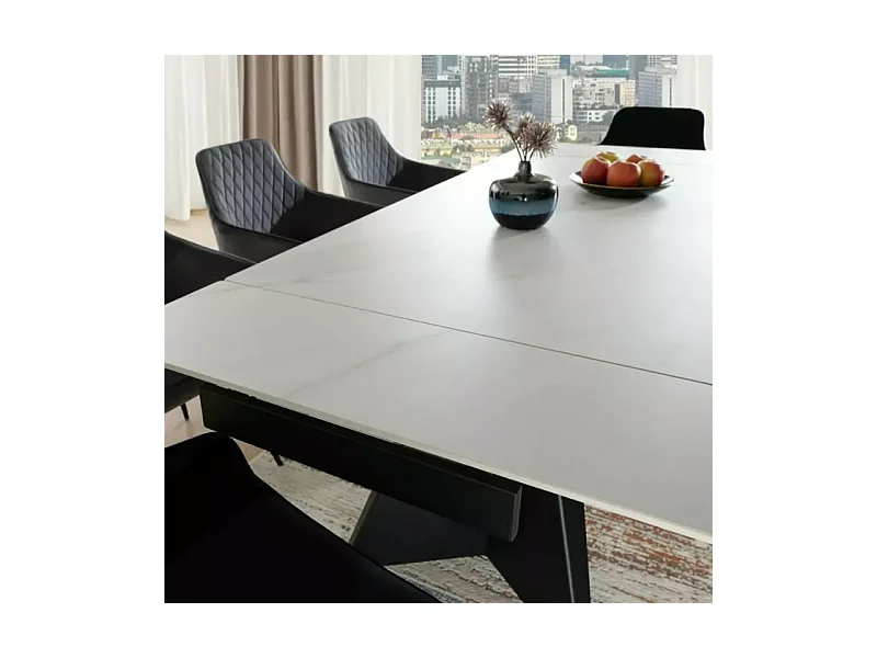 Chaise noire en velours pivotante avec retour automatique et ressorts LOTINDA