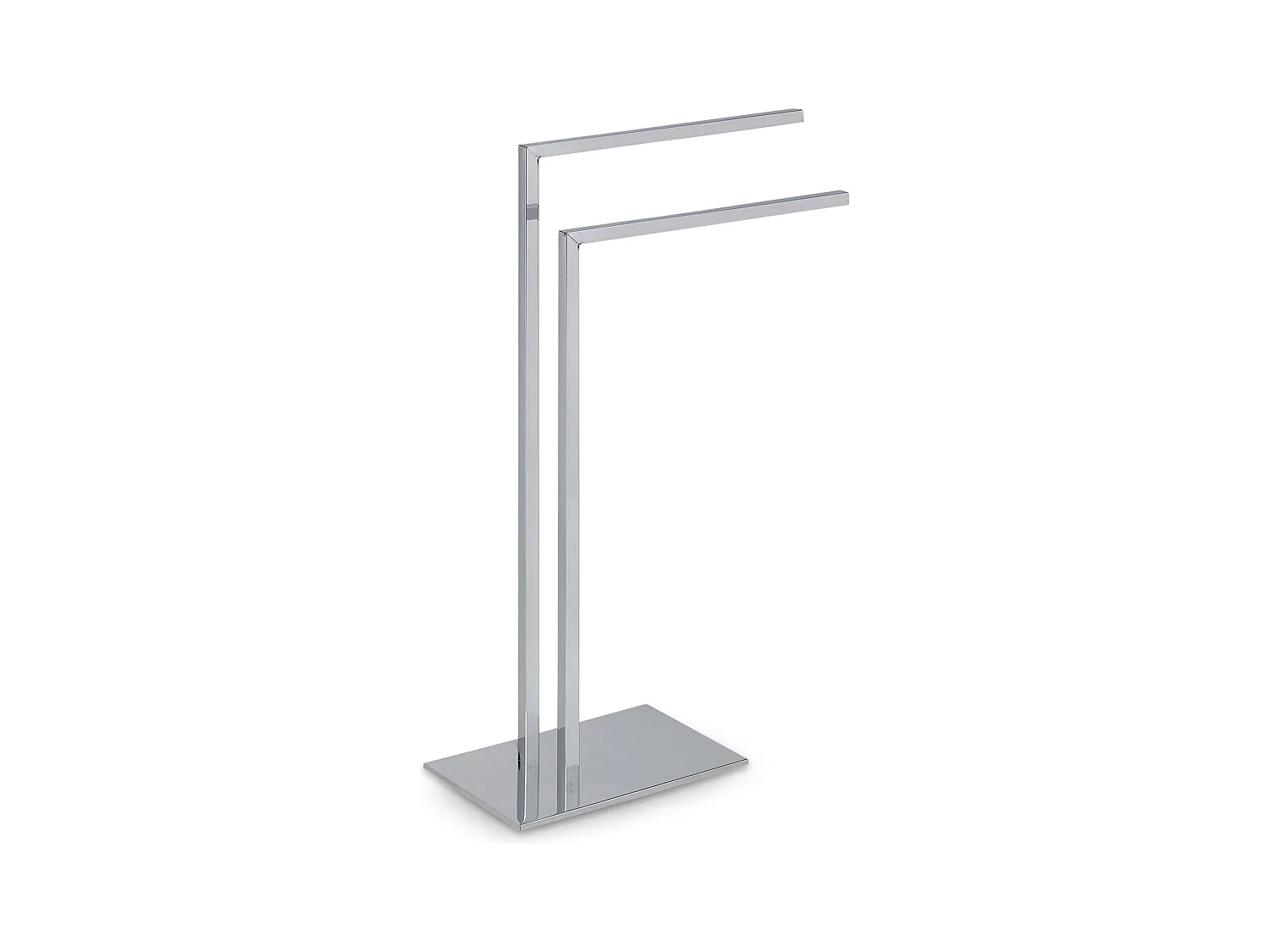 IDIMEX Porte Serviette ANDREW pour Salle de Bain - Porte Serviette sur Pied en Métal Chromé, Design moderne