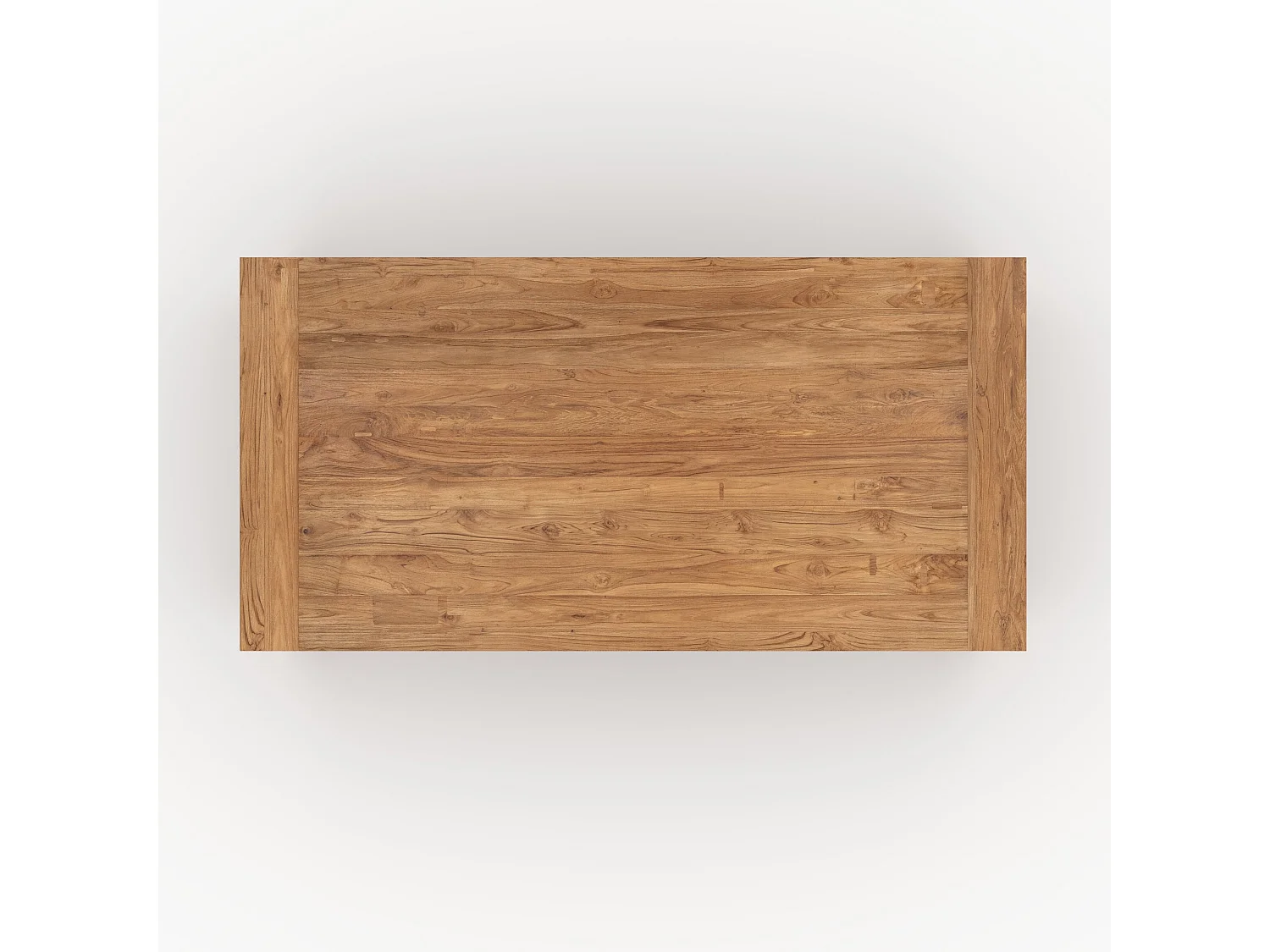 Tavolo rettangolare 8 persone in legno di teak riciclato, 200 cm - Mémo