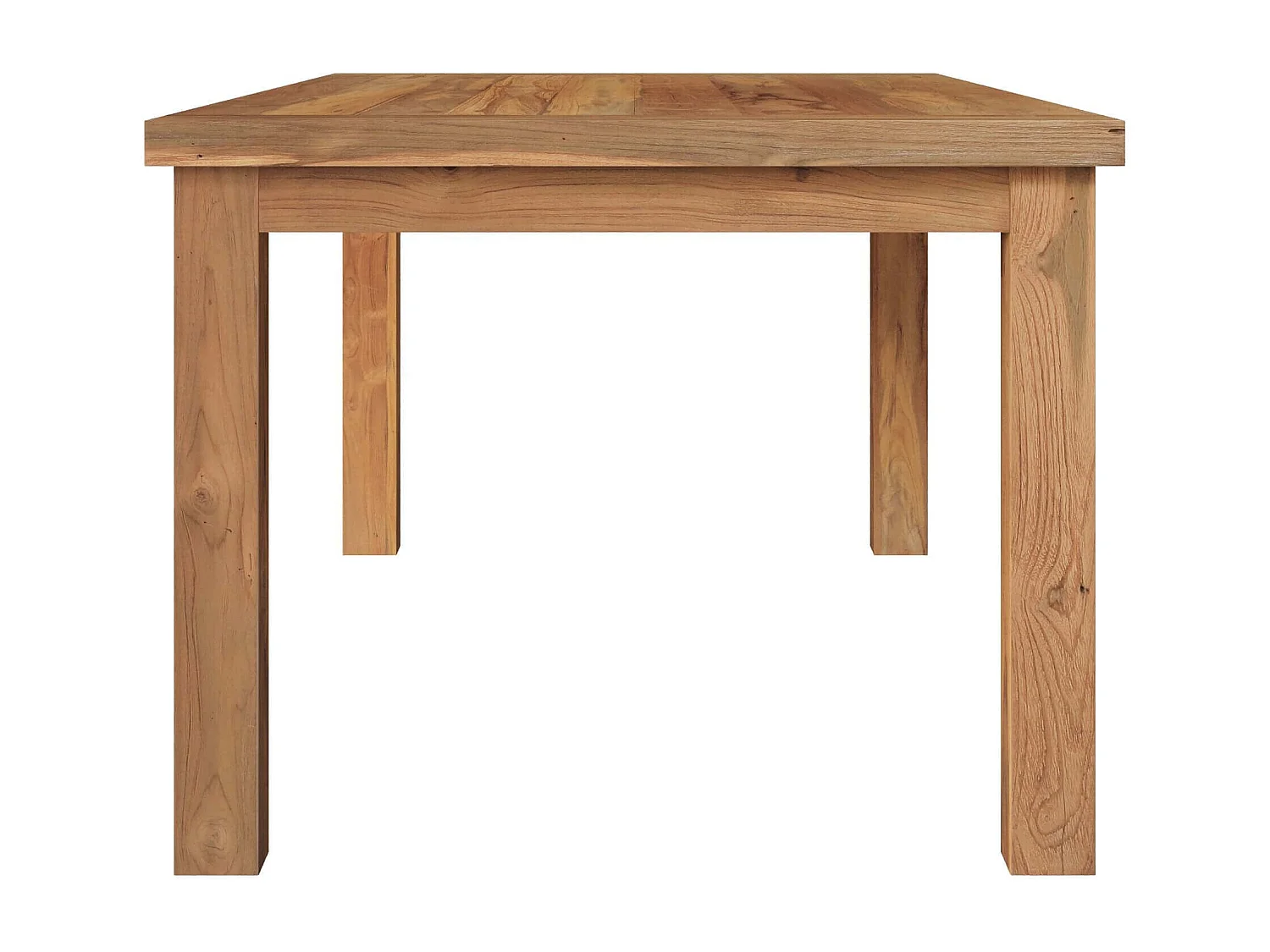 Tavolo rettangolare 8 persone in legno di teak riciclato, 200 cm - Mémo