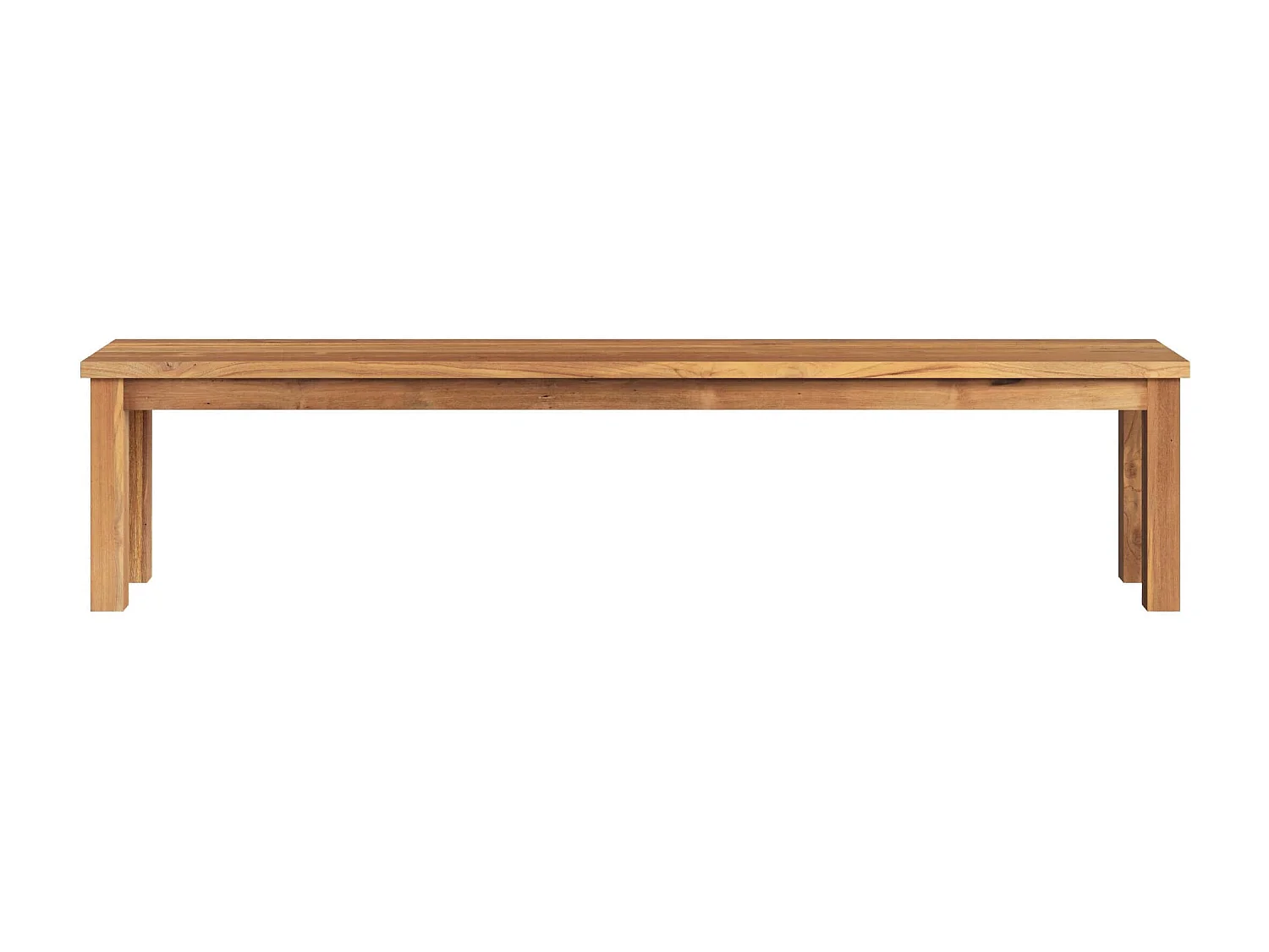 Panca 3 posti in legno di teak riciclato, 200 cm - Mémo