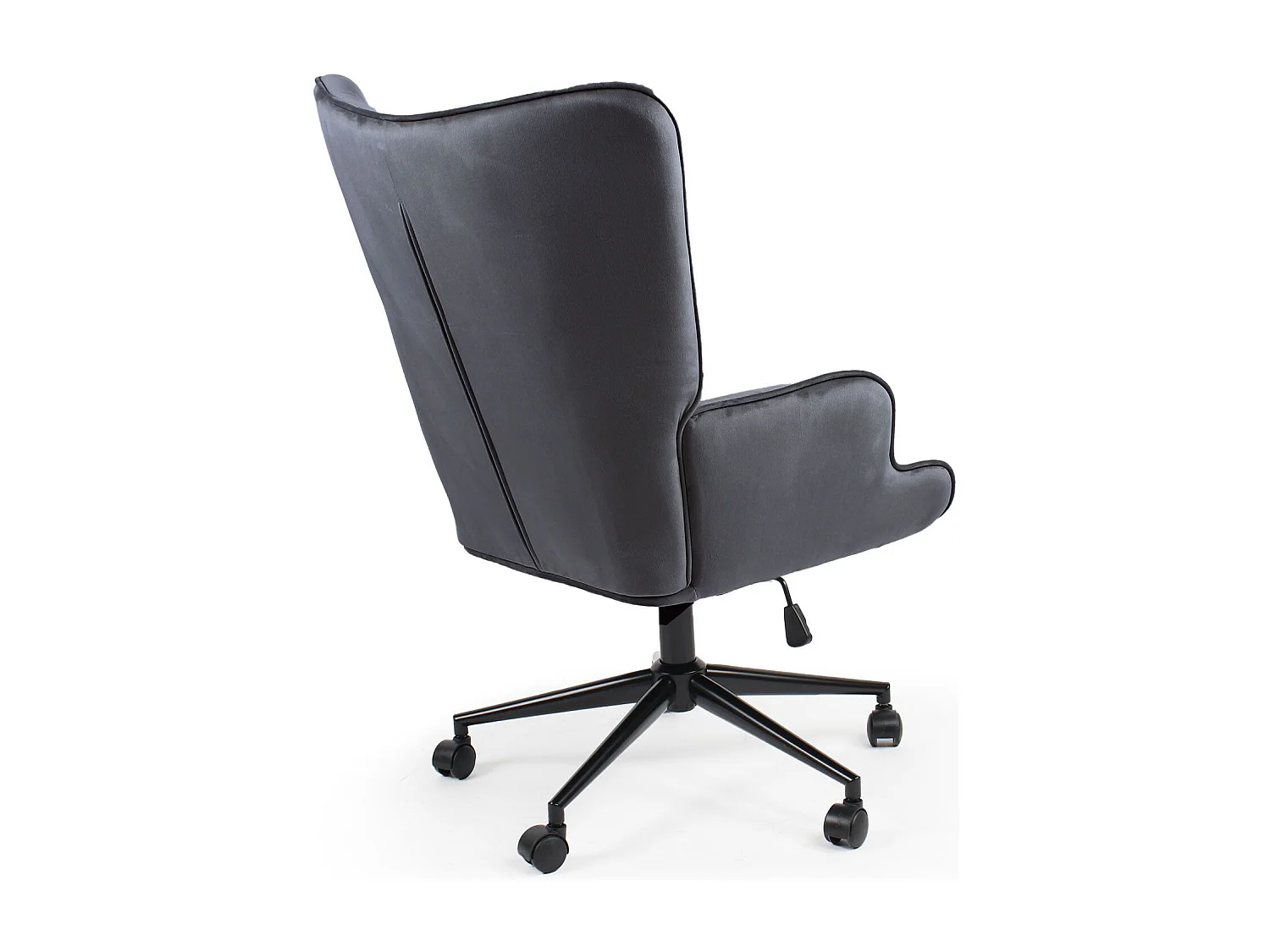 Sedia da ufficio moderna con schienale alto Florelo Velours Grey