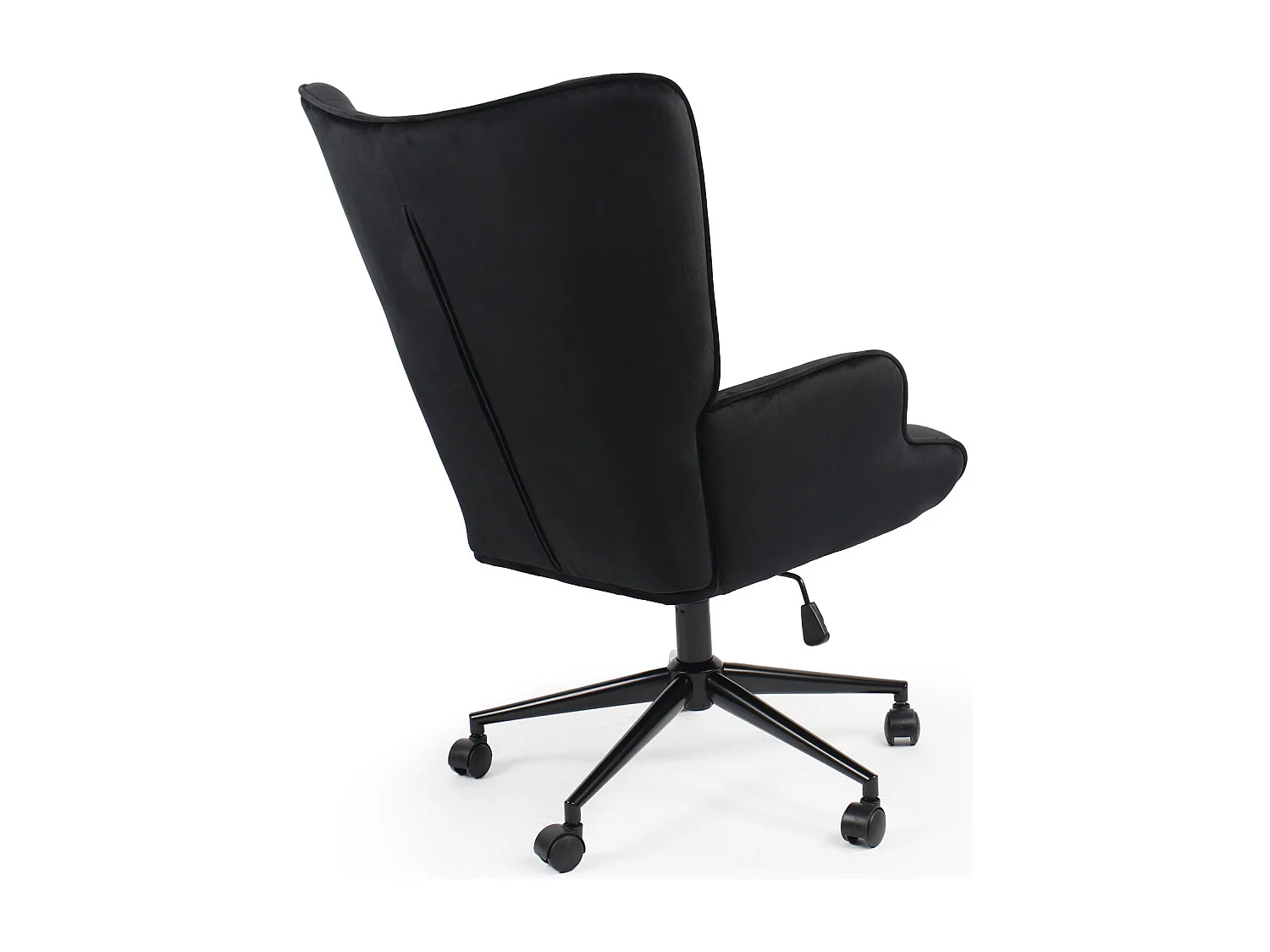 Fauteuil de bureau moderne à haut dossier Florelo Velours Noir
