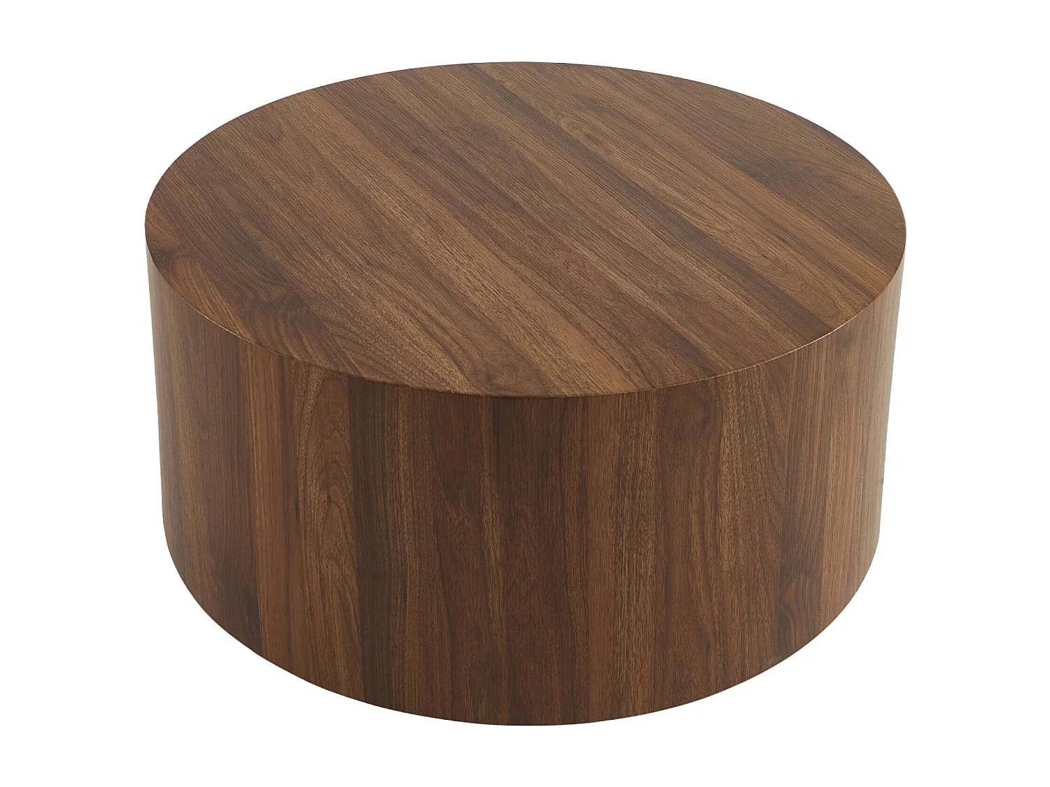 Tavolino rotondo, noce