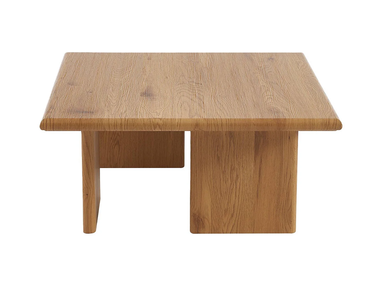 Table basse carré effet chêne