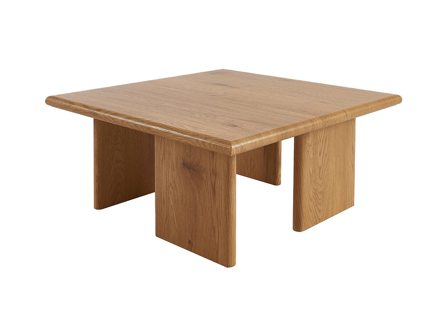 Table basse carré effet chêne