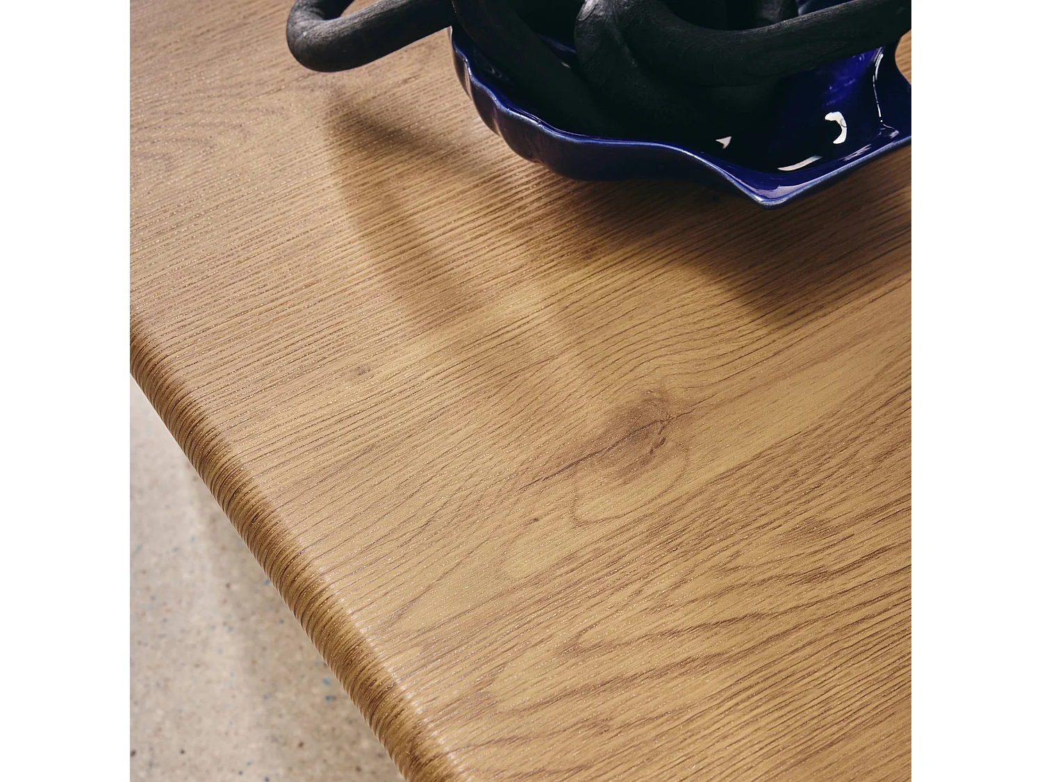 Table basse carré effet chêne