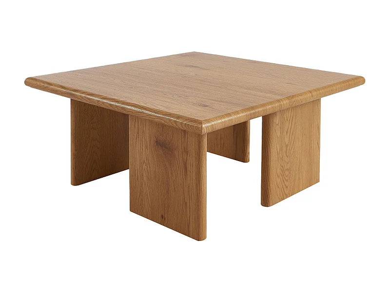 Table basse carré effet chêne