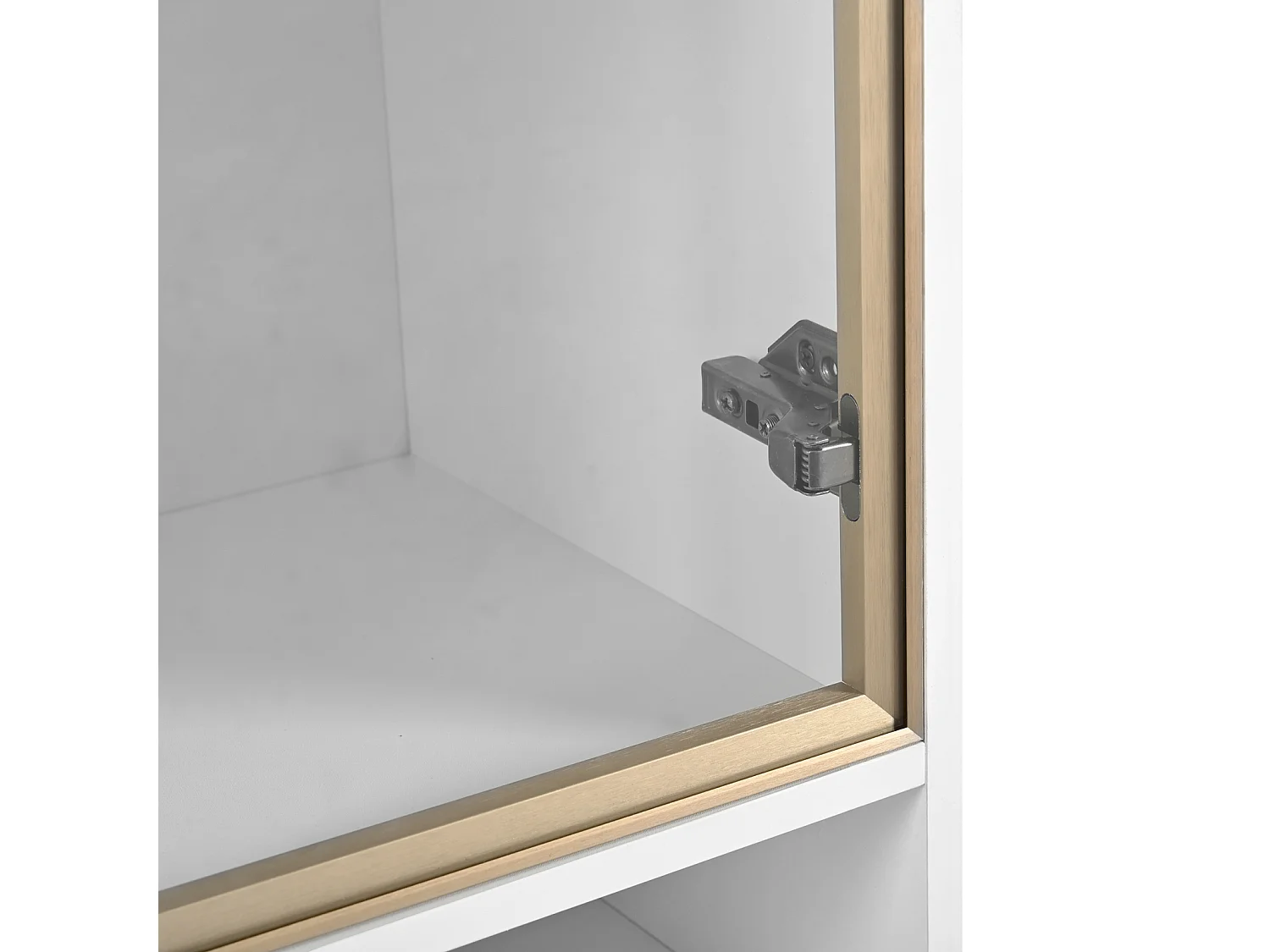 Vitrine moderna branca com 16 cores de LED e Bluetooth – 60×35×180 cm, com vidro e gaveta