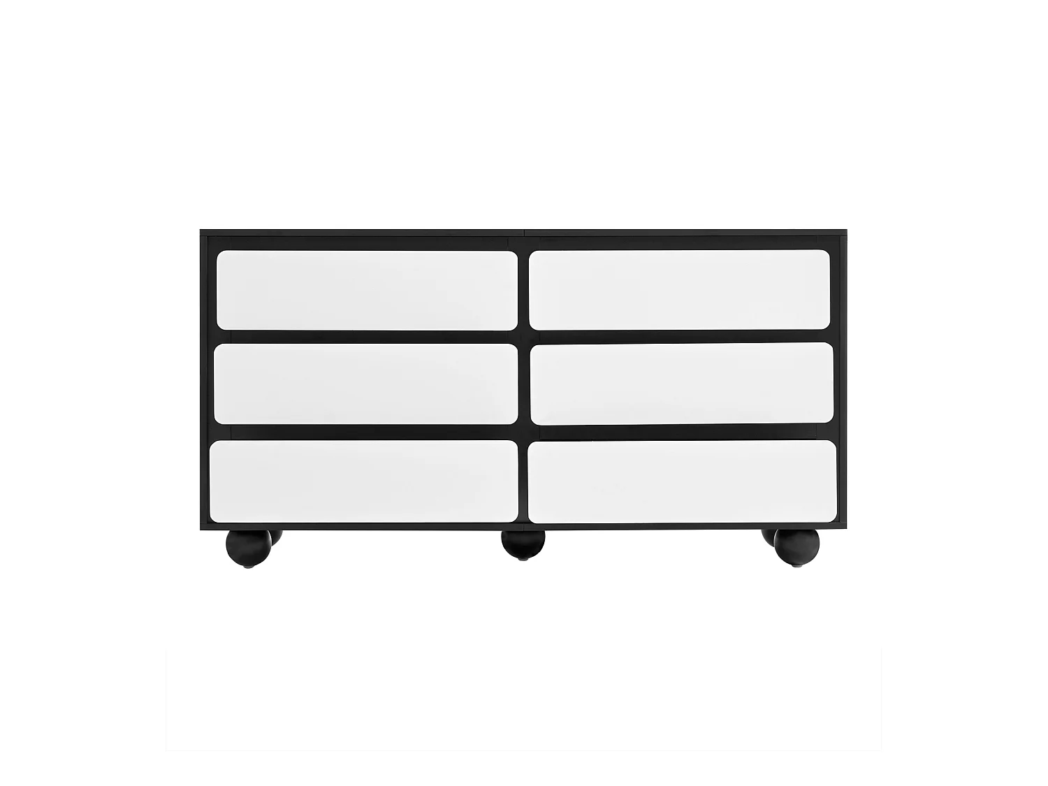 Cómoda moderna de 6 cajones: elegante mueble de almacenaje para salón o dormitorio.