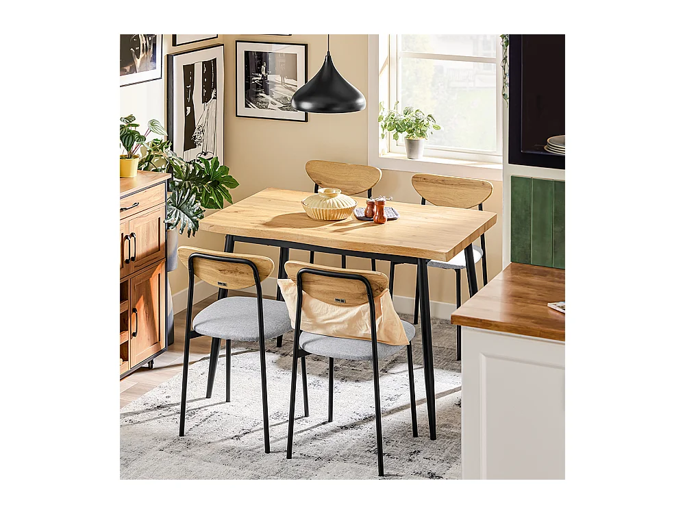 SoBuy Ensemble Table à Manger avec Chaises, Compact pour Petits Espaces