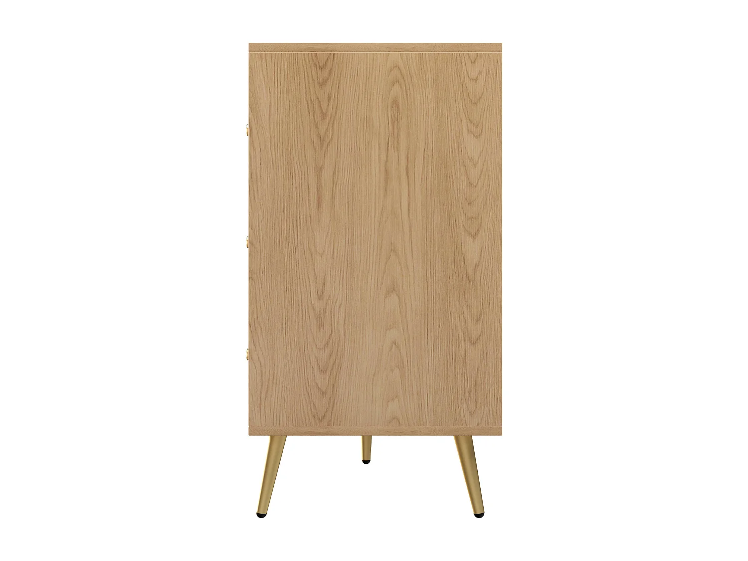 Cômoda moderna com 9 gavetas e pés de metal - Design geométrico para sala e quarto