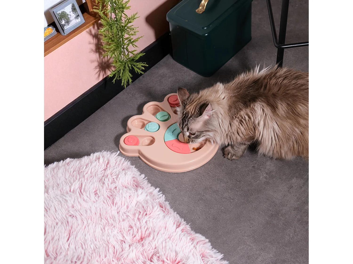 Jeu De Fouille Pour Animaux Rose, Bleu