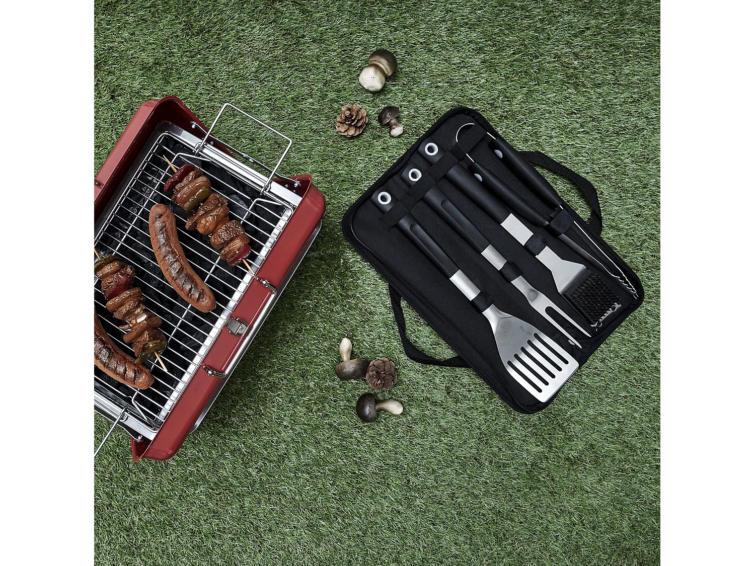 Kit accessoires Barbecue Noir