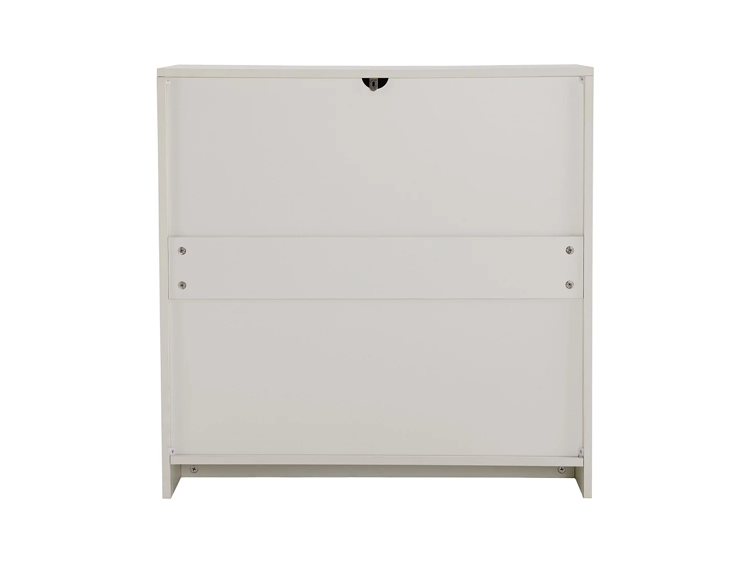 Buffet Meuble de Rangement 80 x 40 x 80 cm, Armoire Meuble Salon avec 2 Portes, Blanc Crème