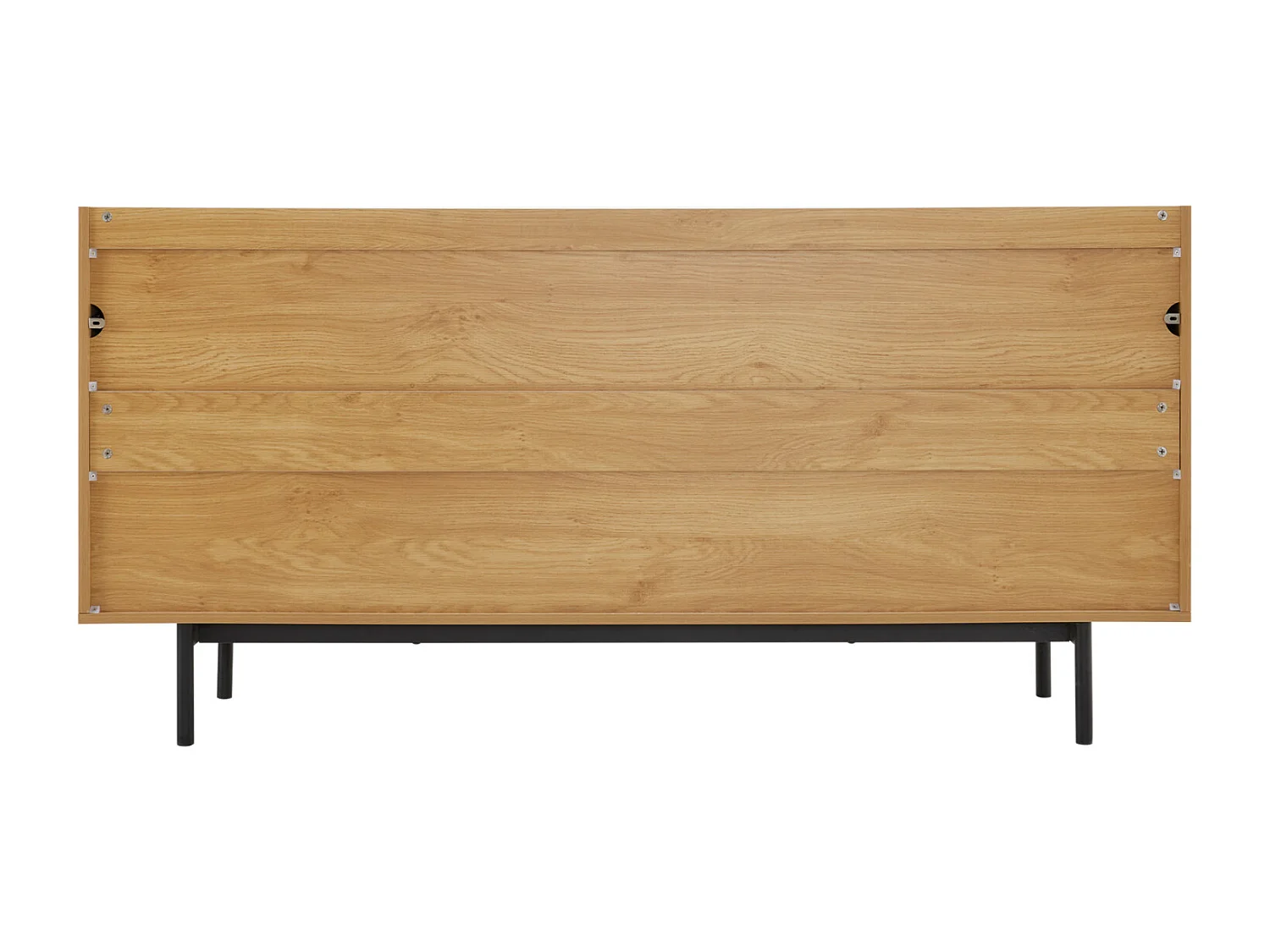 Aparador com 4 portas e pés de metal, Armário de arrumação, Decoração de sala de estar, 160 x 40 x 78 cm