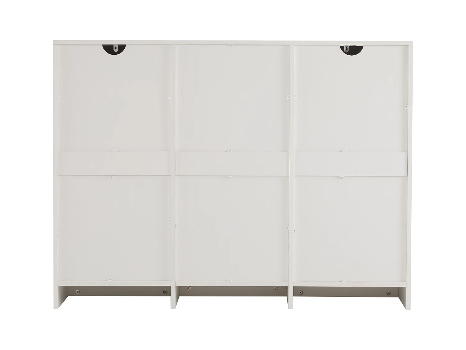 Aparador com 2 portas, 3 gavetas, armário de arrumação para sala de jantar, sala de estar, 120x90x35cm, branco