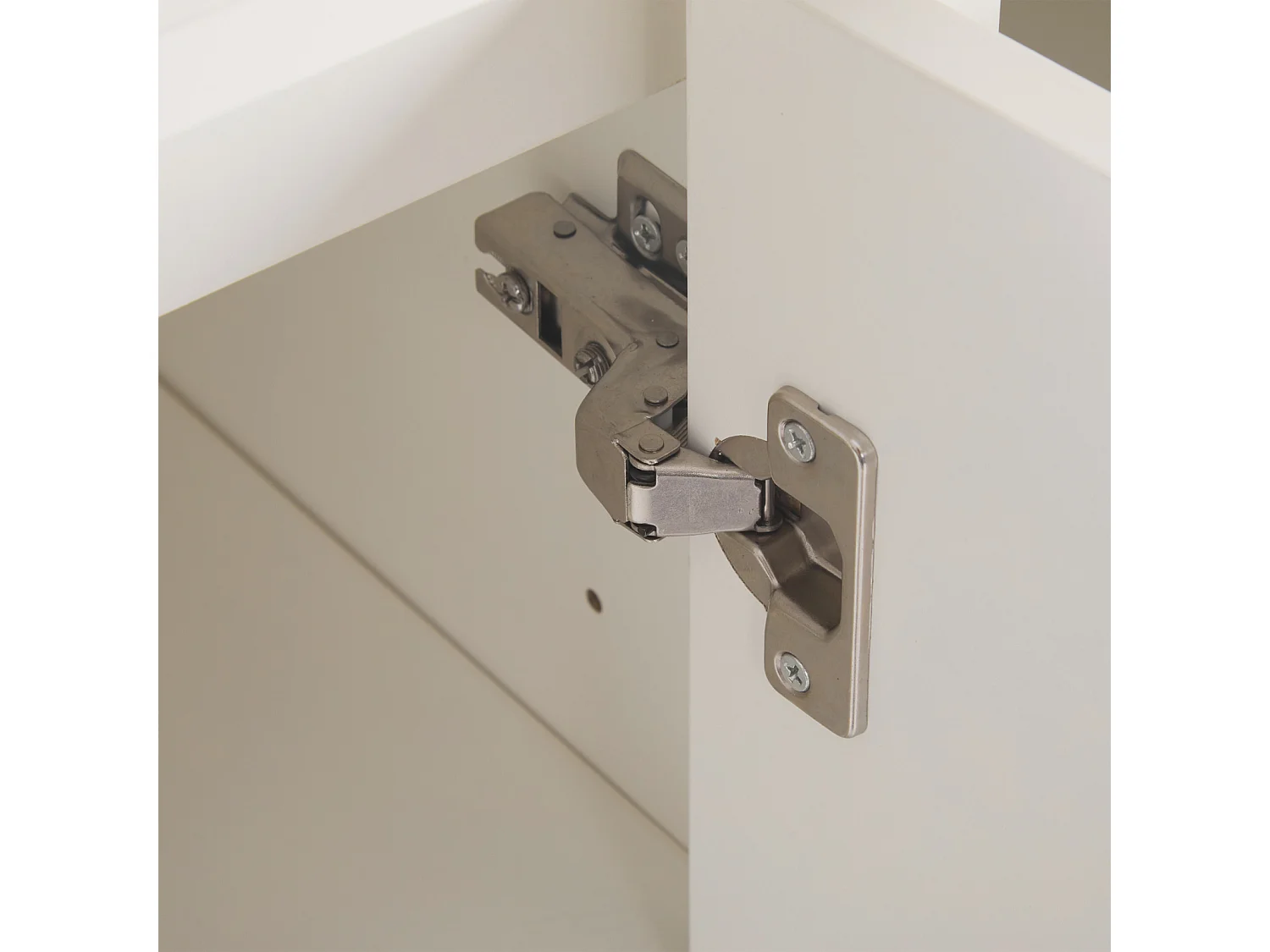 Aparador con 2 puertas, 3 cajones, mueble de almacenaje para comedor, salón, 120x90x35cm, color blanco