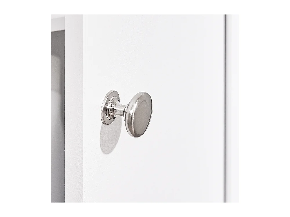 SoBuy Badkamerkast met Deur en Lade, Apothekerskast, Wit