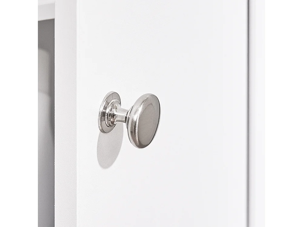 SoBuy Colonne de Rangement pour Salle de Bain avec Portes et Tiroirs