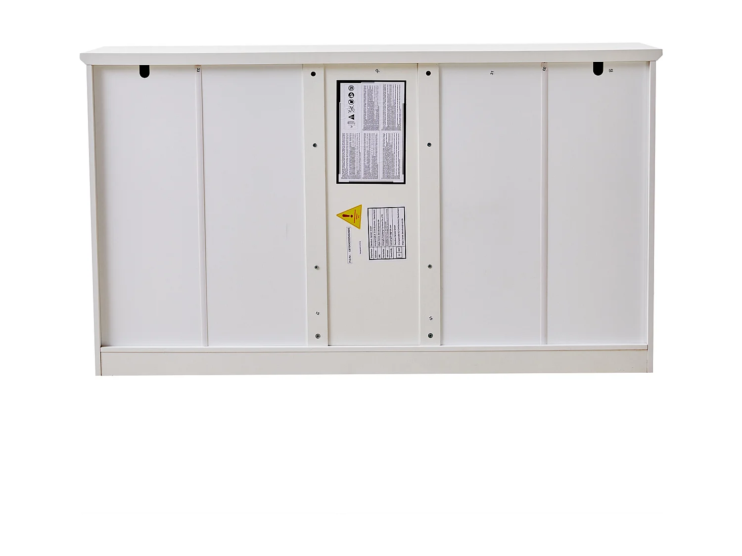 Aparador blanco 150x40x85 cm, con 5 cajones y 2 puertas, aparador para salón, comedor