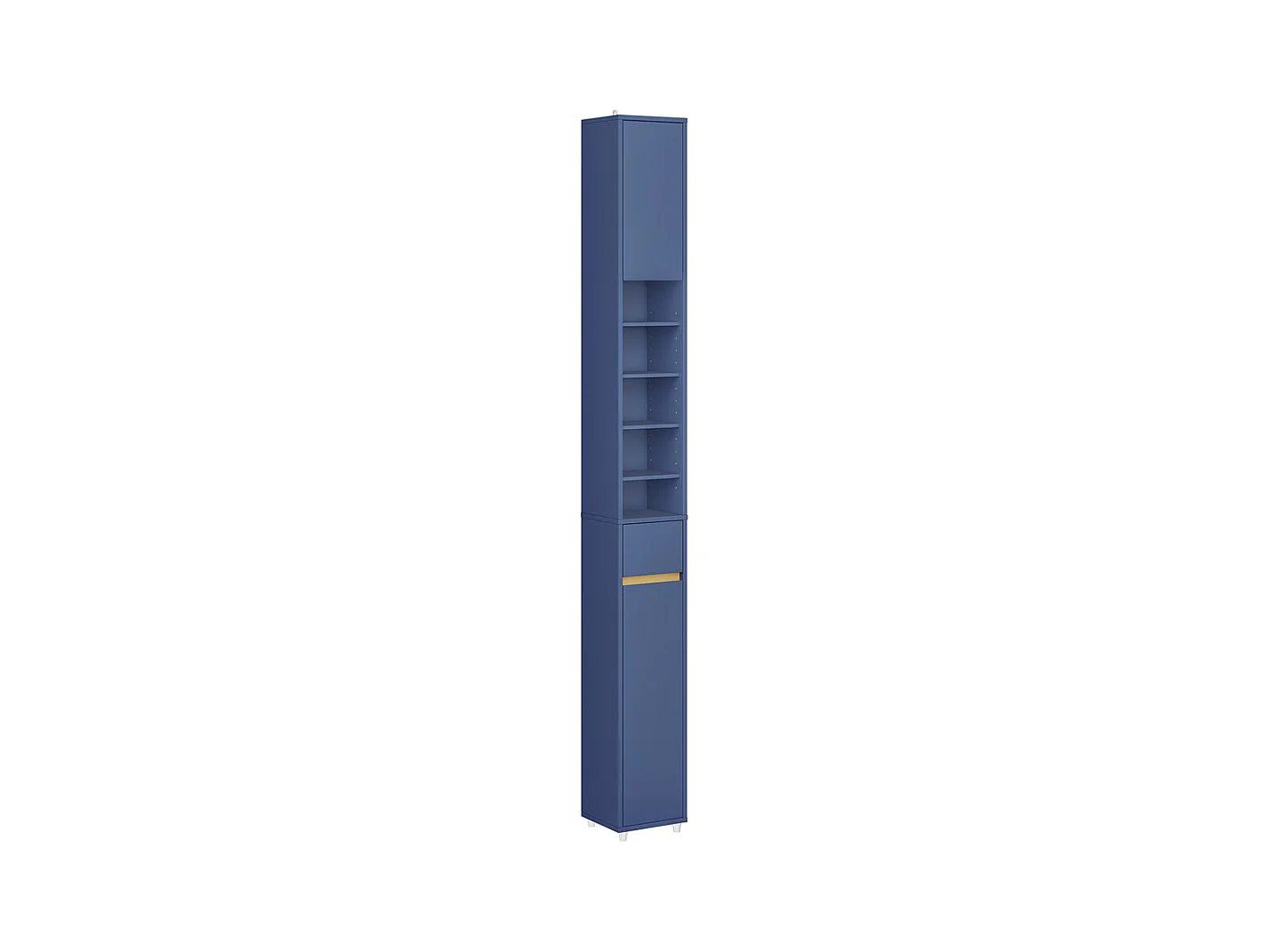 Armoire de Salle de Bain SoBuy en MDF Bleu, 20x20x180 cm