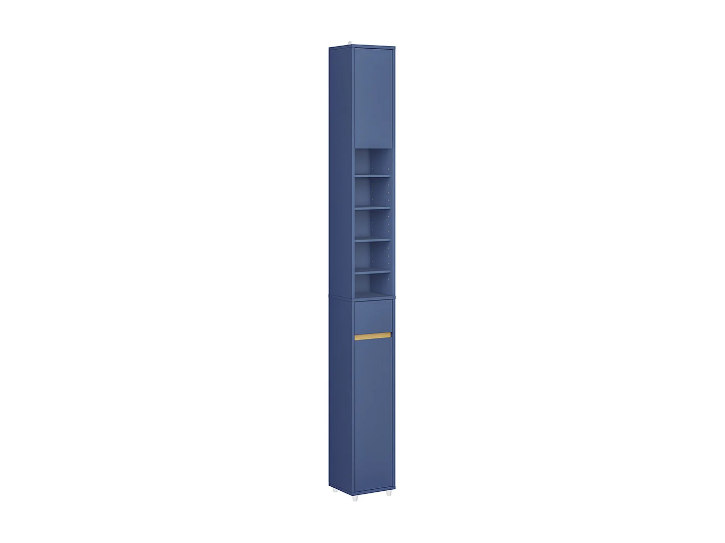 Armoire de Salle de Bain SoBuy en MDF Bleu, 20x20x180 cm