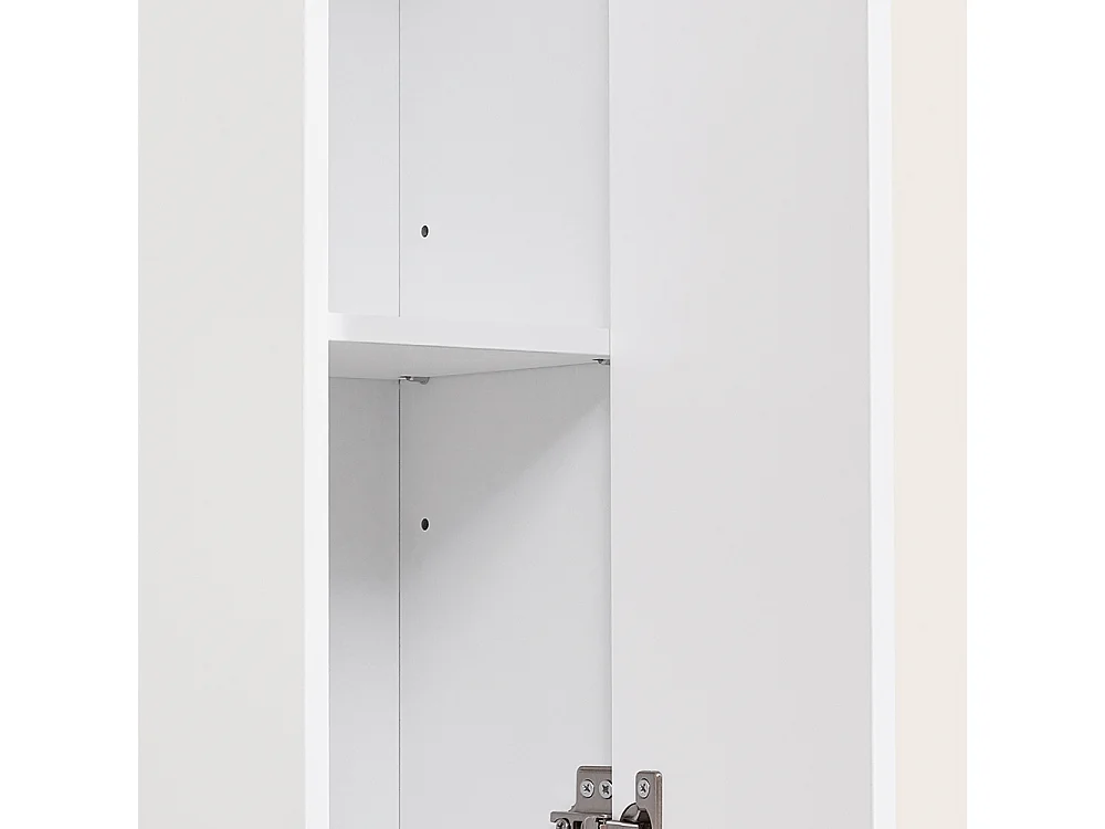 SoBuy Armário de Banho Compacto com Prateleiras e Gaveta Ajustáveis, Branco