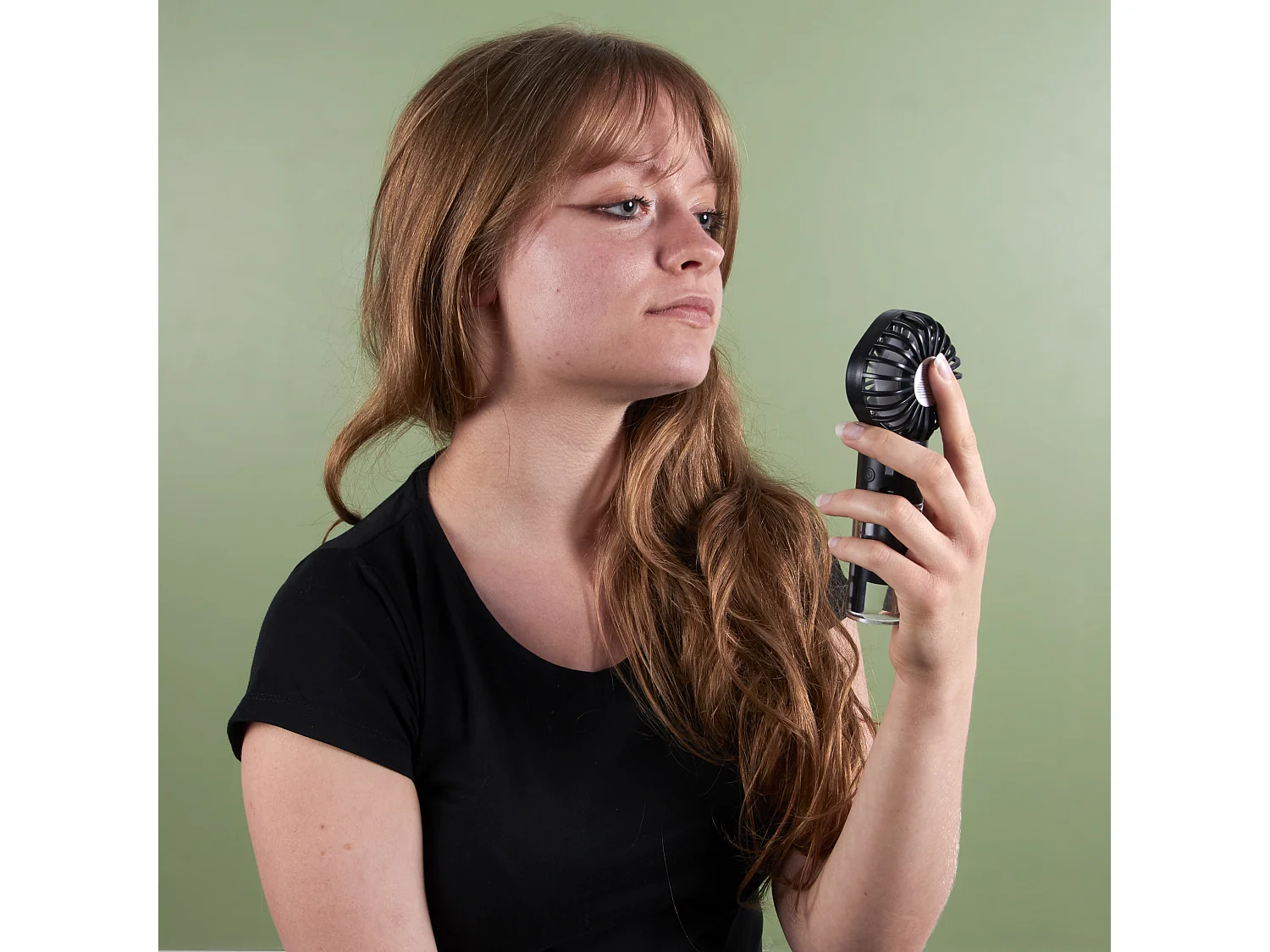 Ventilateur Brumisateur Rechargeable Noir