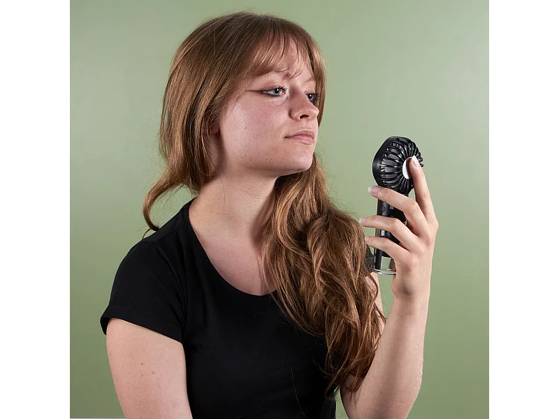 Ventilateur Brumisateur Rechargeable Noir