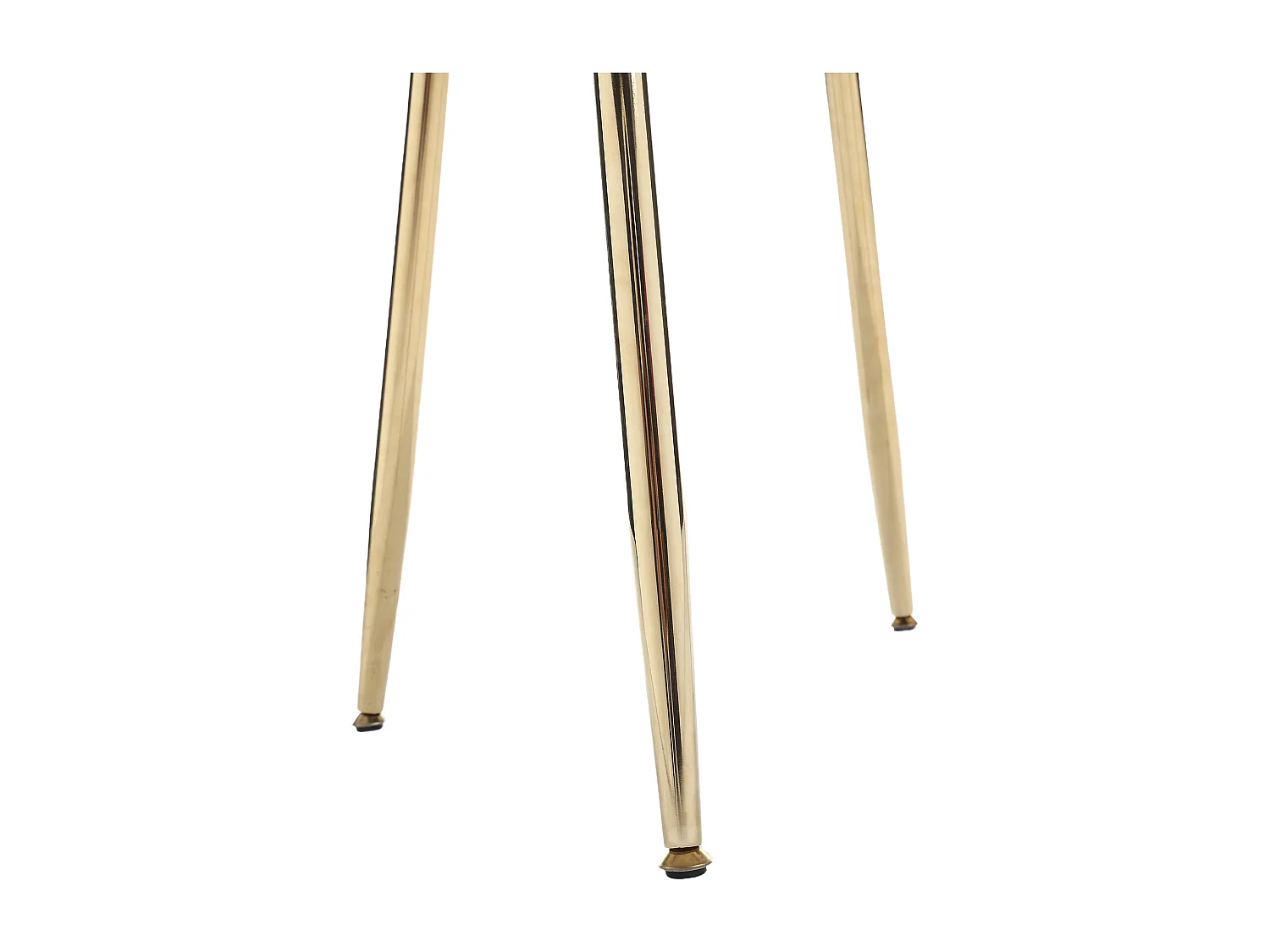 Lot de 2 chaises en velours vert émeraude avec pieds dorés et accoudoirs ronds, design en forme de pétale