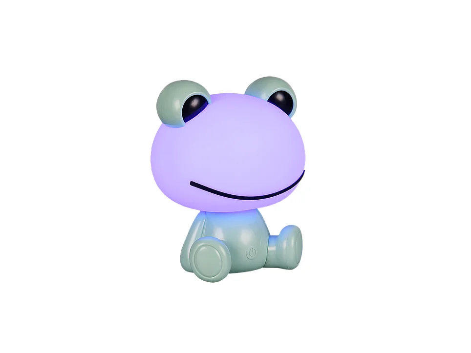 Lampada da tavolo LED, plastica, verde, 19,5x24,5x16,5 cm, Hopper