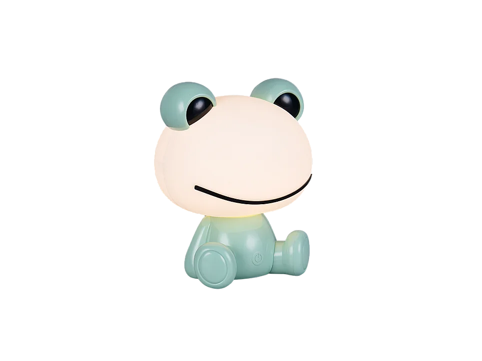 Lampada da tavolo LED, plastica, verde, 19,5x24,5x16,5 cm, Hopper