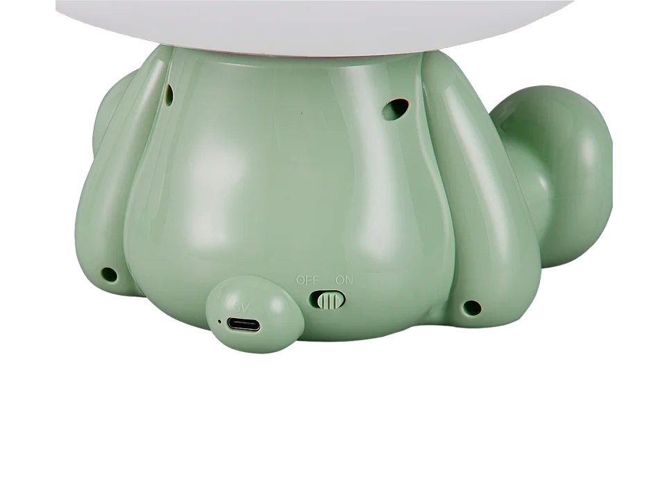 Lampada da tavolo LED, plastica, verde, 19,5x24,5x16,5 cm, Hopper